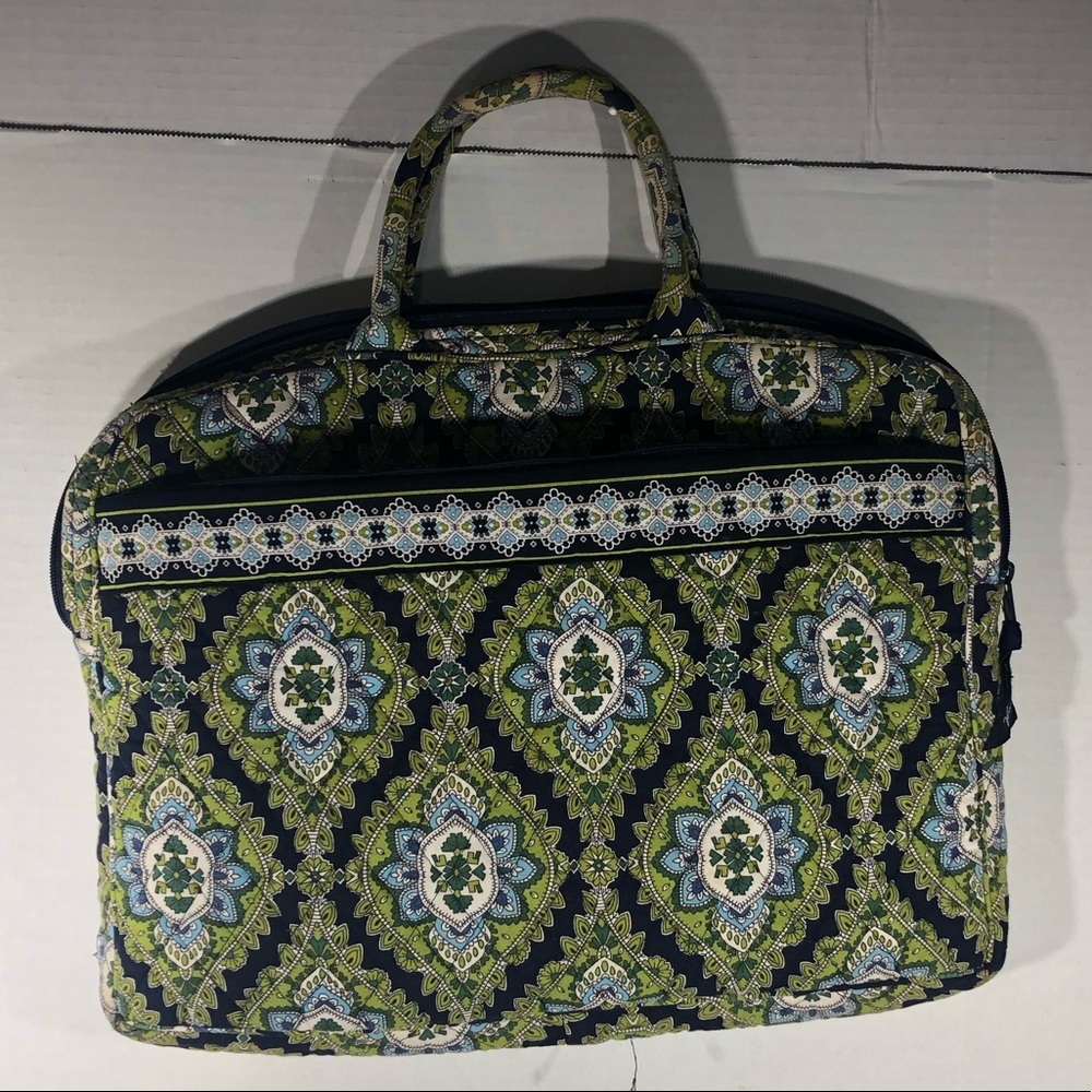 Vera Bradley Cambridge laptop case carrying bag quilted carry on tote bag